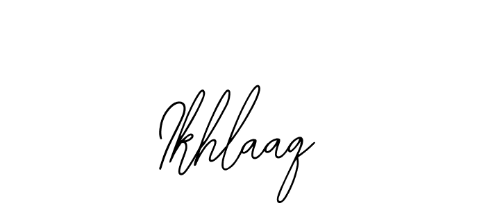 Here are the top 10 professional signature styles for the name Ikhlaaq. These are the best autograph styles you can use for your name. Ikhlaaq signature style 12 images and pictures png