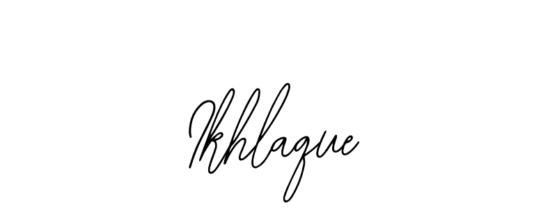 Create a beautiful signature design for name Ikhlaque. With this signature (Bearetta-2O07w) fonts, you can make a handwritten signature for free. Ikhlaque signature style 12 images and pictures png