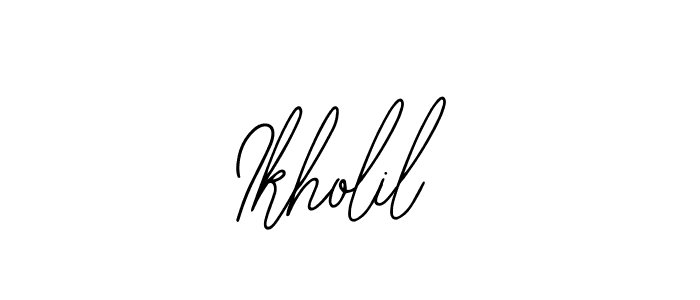 How to Draw Ikholil signature style? Bearetta-2O07w is a latest design signature styles for name Ikholil. Ikholil signature style 12 images and pictures png