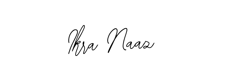 Use a signature maker to create a handwritten signature online. With this signature software, you can design (Bearetta-2O07w) your own signature for name Ikra Naaz. Ikra Naaz signature style 12 images and pictures png