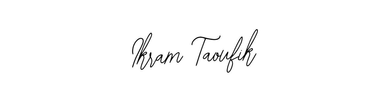 Also You can easily find your signature by using the search form. We will create Ikram Taoufik name handwritten signature images for you free of cost using Bearetta-2O07w sign style. Ikram Taoufik signature style 12 images and pictures png