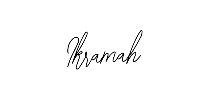 Ikramah stylish signature style. Best Handwritten Sign (Bearetta-2O07w) for my name. Handwritten Signature Collection Ideas for my name Ikramah. Ikramah signature style 12 images and pictures png