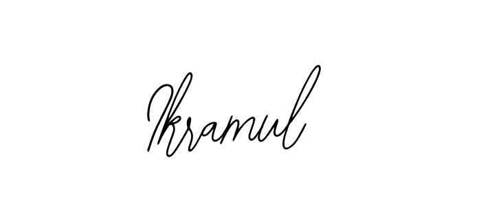 The best way (Bearetta-2O07w) to make a short signature is to pick only two or three words in your name. The name Ikramul include a total of six letters. For converting this name. Ikramul signature style 12 images and pictures png