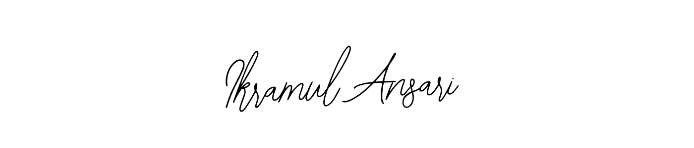 Create a beautiful signature design for name Ikramul Ansari. With this signature (Bearetta-2O07w) fonts, you can make a handwritten signature for free. Ikramul Ansari signature style 12 images and pictures png