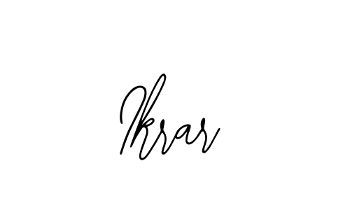 How to make Ikrar signature? Bearetta-2O07w is a professional autograph style. Create handwritten signature for Ikrar name. Ikrar signature style 12 images and pictures png