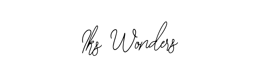 How to make Iks Wonders signature? Bearetta-2O07w is a professional autograph style. Create handwritten signature for Iks Wonders name. Iks Wonders signature style 12 images and pictures png
