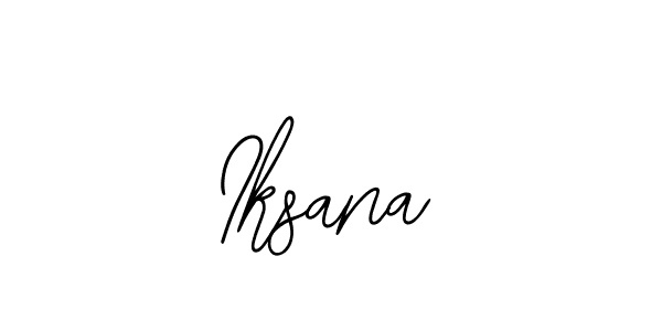 Design your own signature with our free online signature maker. With this signature software, you can create a handwritten (Bearetta-2O07w) signature for name Iksana. Iksana signature style 12 images and pictures png