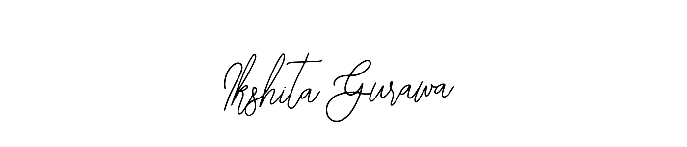 Similarly Bearetta-2O07w is the best handwritten signature design. Signature creator online .You can use it as an online autograph creator for name Ikshita Gurawa. Ikshita Gurawa signature style 12 images and pictures png