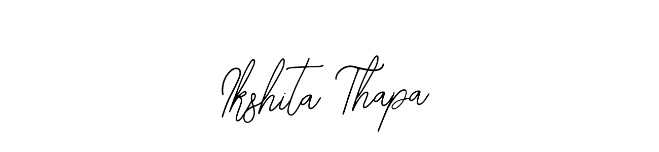 Bearetta-2O07w is a professional signature style that is perfect for those who want to add a touch of class to their signature. It is also a great choice for those who want to make their signature more unique. Get Ikshita Thapa name to fancy signature for free. Ikshita Thapa signature style 12 images and pictures png