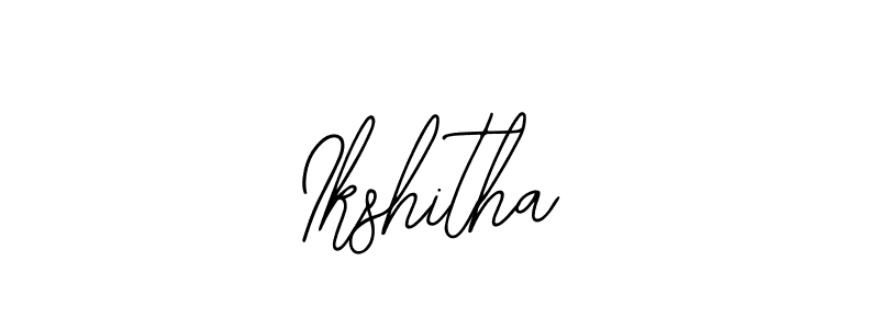 You should practise on your own different ways (Bearetta-2O07w) to write your name (Ikshitha) in signature. don't let someone else do it for you. Ikshitha signature style 12 images and pictures png