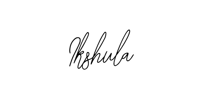 How to make Ikshula signature? Bearetta-2O07w is a professional autograph style. Create handwritten signature for Ikshula name. Ikshula signature style 12 images and pictures png