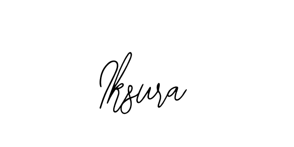 Make a beautiful signature design for name Iksura. With this signature (Bearetta-2O07w) style, you can create a handwritten signature for free. Iksura signature style 12 images and pictures png