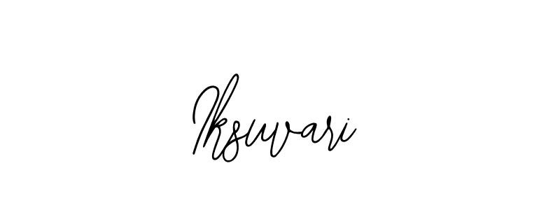 You should practise on your own different ways (Bearetta-2O07w) to write your name (Iksuvari) in signature. don't let someone else do it for you. Iksuvari signature style 12 images and pictures png