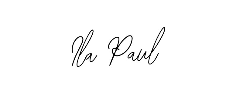 This is the best signature style for the Ila Paul name. Also you like these signature font (Bearetta-2O07w). Mix name signature. Ila Paul signature style 12 images and pictures png