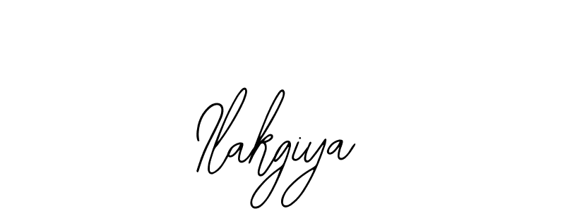 How to make Ilakgiya name signature. Use Bearetta-2O07w style for creating short signs online. This is the latest handwritten sign. Ilakgiya signature style 12 images and pictures png
