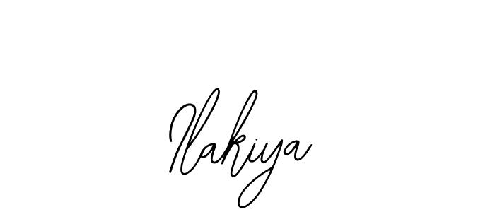 Design your own signature with our free online signature maker. With this signature software, you can create a handwritten (Bearetta-2O07w) signature for name Ilakiya. Ilakiya signature style 12 images and pictures png