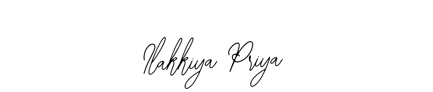 Bearetta-2O07w is a professional signature style that is perfect for those who want to add a touch of class to their signature. It is also a great choice for those who want to make their signature more unique. Get Ilakkiya Priya name to fancy signature for free. Ilakkiya Priya signature style 12 images and pictures png