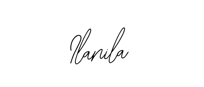 How to make Ilanila name signature. Use Bearetta-2O07w style for creating short signs online. This is the latest handwritten sign. Ilanila signature style 12 images and pictures png