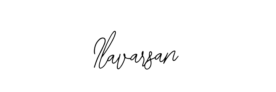How to make Ilavarsan name signature. Use Bearetta-2O07w style for creating short signs online. This is the latest handwritten sign. Ilavarsan signature style 12 images and pictures png