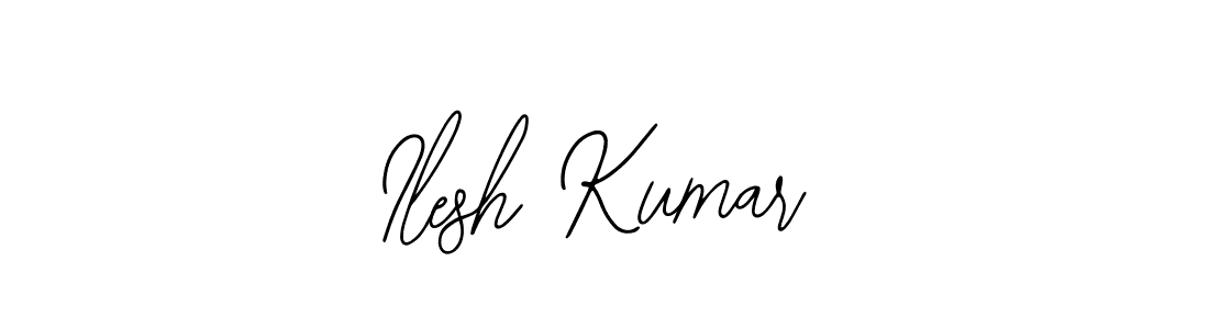 You should practise on your own different ways (Bearetta-2O07w) to write your name (Ilesh Kumar) in signature. don't let someone else do it for you. Ilesh Kumar signature style 12 images and pictures png