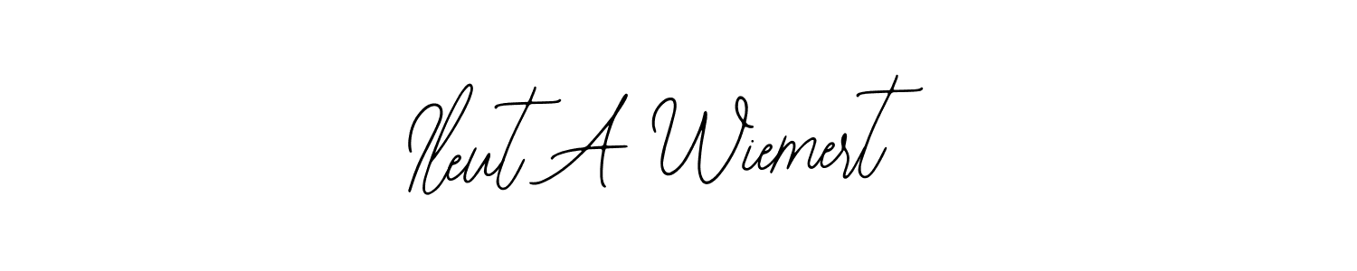 You should practise on your own different ways (Bearetta-2O07w) to write your name (Ileut A Wiemert) in signature. don't let someone else do it for you. Ileut A Wiemert signature style 12 images and pictures png