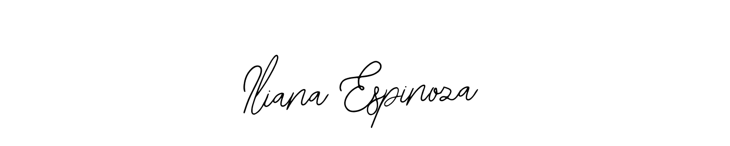 The best way (Bearetta-2O07w) to make a short signature is to pick only two or three words in your name. The name Iliana Espinoza include a total of six letters. For converting this name. Iliana Espinoza signature style 12 images and pictures png