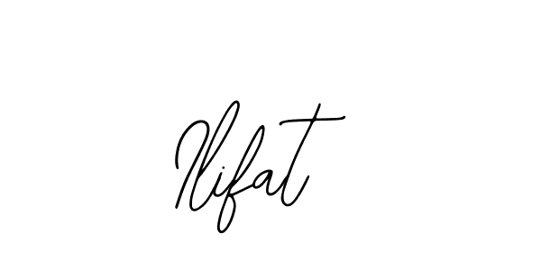 if you are searching for the best signature style for your name Ilifat. so please give up your signature search. here we have designed multiple signature styles  using Bearetta-2O07w. Ilifat signature style 12 images and pictures png