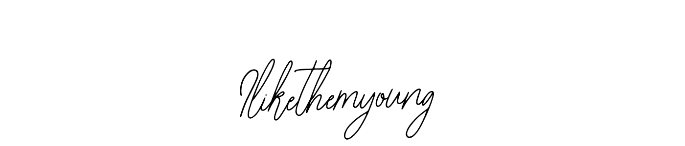 Also You can easily find your signature by using the search form. We will create Ilikethemyoung name handwritten signature images for you free of cost using Bearetta-2O07w sign style. Ilikethemyoung signature style 12 images and pictures png