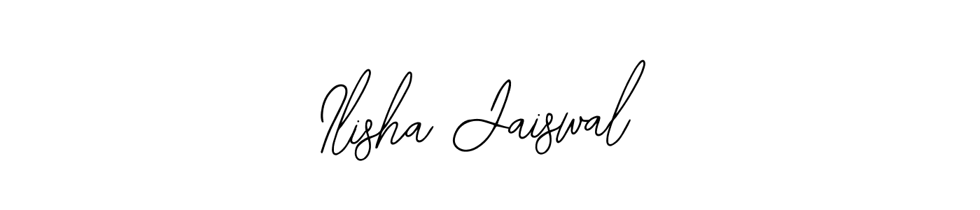 This is the best signature style for the Ilisha Jaiswal name. Also you like these signature font (Bearetta-2O07w). Mix name signature. Ilisha Jaiswal signature style 12 images and pictures png