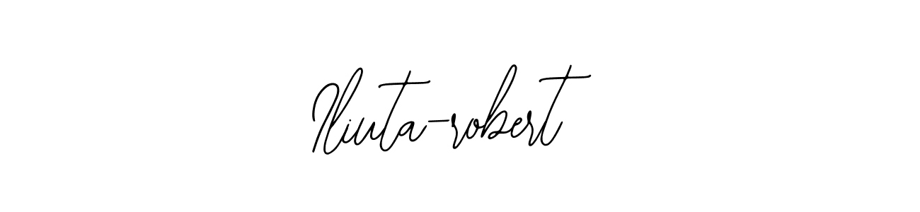 Make a beautiful signature design for name Iliuta-robert. With this signature (Bearetta-2O07w) style, you can create a handwritten signature for free. Iliuta-robert signature style 12 images and pictures png