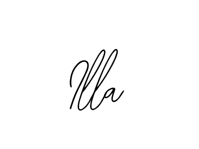 Design your own signature with our free online signature maker. With this signature software, you can create a handwritten (Bearetta-2O07w) signature for name Illa. Illa signature style 12 images and pictures png