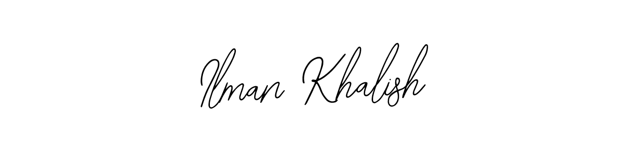 You can use this online signature creator to create a handwritten signature for the name Ilman Khalish. This is the best online autograph maker. Ilman Khalish signature style 12 images and pictures png