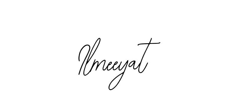 The best way (Bearetta-2O07w) to make a short signature is to pick only two or three words in your name. The name Ilmeeyat include a total of six letters. For converting this name. Ilmeeyat signature style 12 images and pictures png