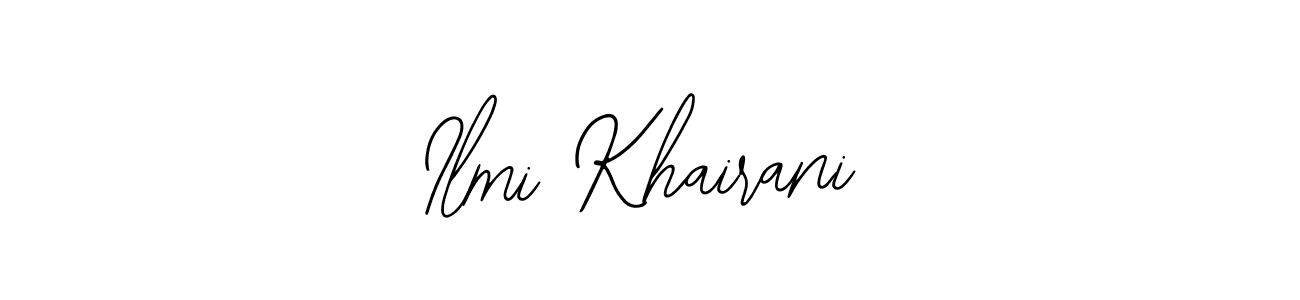 Design your own signature with our free online signature maker. With this signature software, you can create a handwritten (Bearetta-2O07w) signature for name Ilmi Khairani. Ilmi Khairani signature style 12 images and pictures png