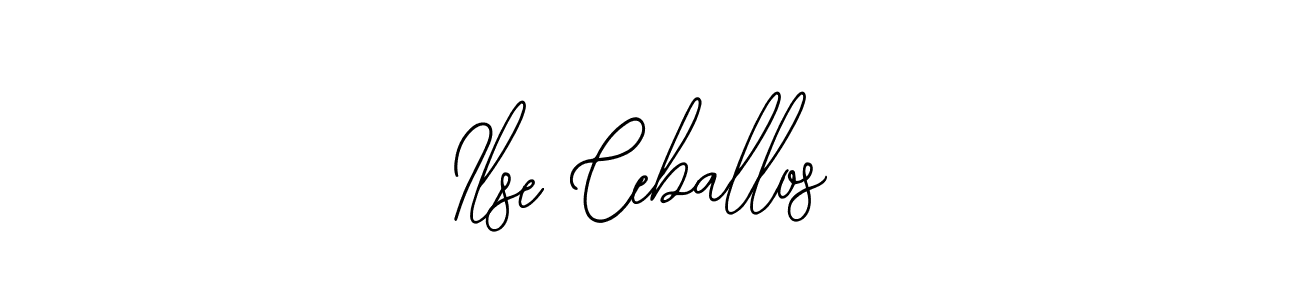 Make a short Ilse Ceballos signature style. Manage your documents anywhere anytime using Bearetta-2O07w. Create and add eSignatures, submit forms, share and send files easily. Ilse Ceballos signature style 12 images and pictures png