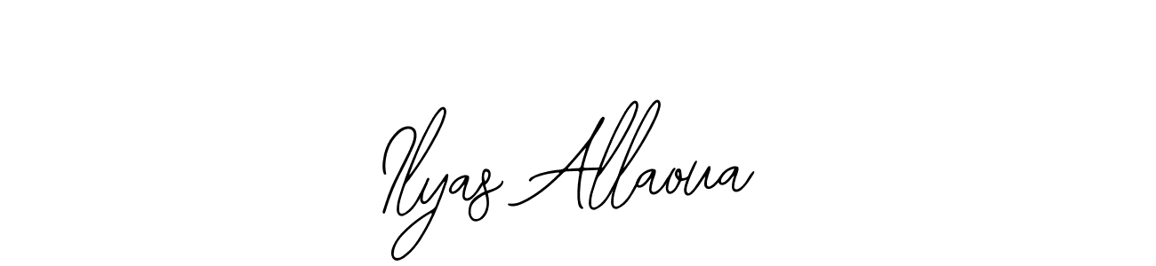 How to Draw Ilyas Allaoua signature style? Bearetta-2O07w is a latest design signature styles for name Ilyas Allaoua. Ilyas Allaoua signature style 12 images and pictures png