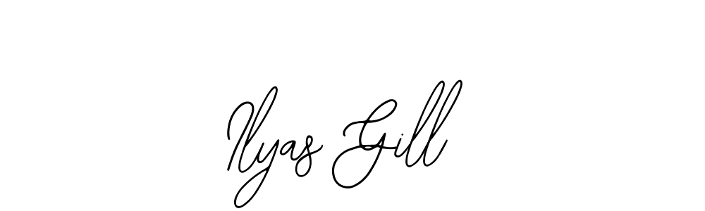 Also You can easily find your signature by using the search form. We will create Ilyas Gill name handwritten signature images for you free of cost using Bearetta-2O07w sign style. Ilyas Gill signature style 12 images and pictures png