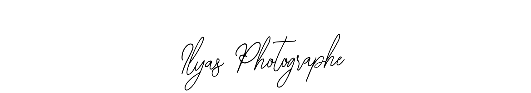 Ilyas Photographe stylish signature style. Best Handwritten Sign (Bearetta-2O07w) for my name. Handwritten Signature Collection Ideas for my name Ilyas Photographe. Ilyas Photographe signature style 12 images and pictures png