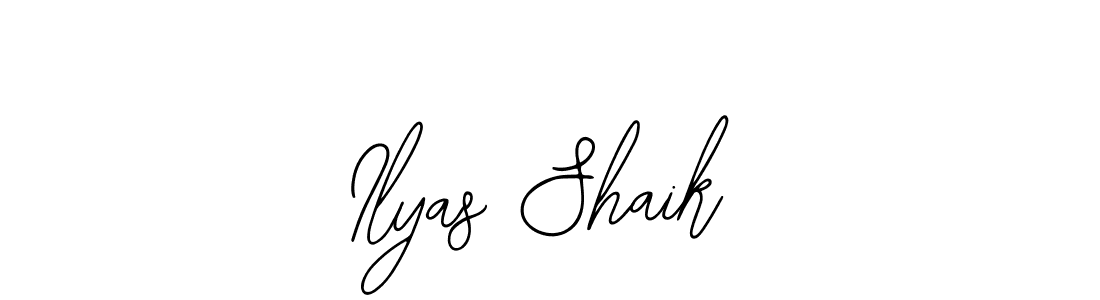 How to Draw Ilyas Shaik signature style? Bearetta-2O07w is a latest design signature styles for name Ilyas Shaik. Ilyas Shaik signature style 12 images and pictures png