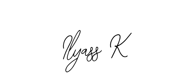 It looks lik you need a new signature style for name Ilyass K. Design unique handwritten (Bearetta-2O07w) signature with our free signature maker in just a few clicks. Ilyass K signature style 12 images and pictures png