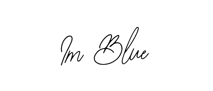 Once you've used our free online signature maker to create your best signature Bearetta-2O07w style, it's time to enjoy all of the benefits that Im Blue name signing documents. Im Blue signature style 12 images and pictures png