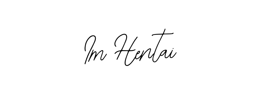 Also You can easily find your signature by using the search form. We will create Im Hentai name handwritten signature images for you free of cost using Bearetta-2O07w sign style. Im Hentai signature style 12 images and pictures png