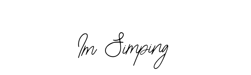 Also we have Im Simping name is the best signature style. Create professional handwritten signature collection using Bearetta-2O07w autograph style. Im Simping signature style 12 images and pictures png