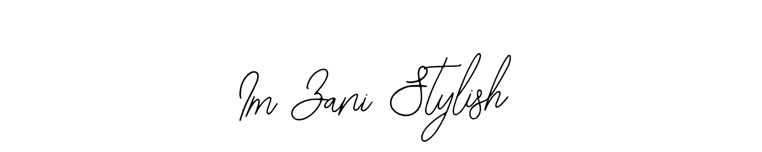 Use a signature maker to create a handwritten signature online. With this signature software, you can design (Bearetta-2O07w) your own signature for name Im Zani Stylish. Im Zani Stylish signature style 12 images and pictures png