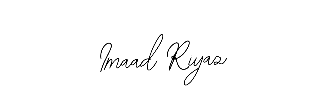 Similarly Bearetta-2O07w is the best handwritten signature design. Signature creator online .You can use it as an online autograph creator for name Imaad Riyaz. Imaad Riyaz signature style 12 images and pictures png