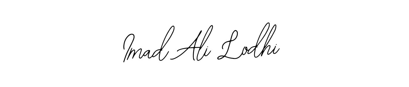 Design your own signature with our free online signature maker. With this signature software, you can create a handwritten (Bearetta-2O07w) signature for name Imad Ali Lodhi. Imad Ali Lodhi signature style 12 images and pictures png