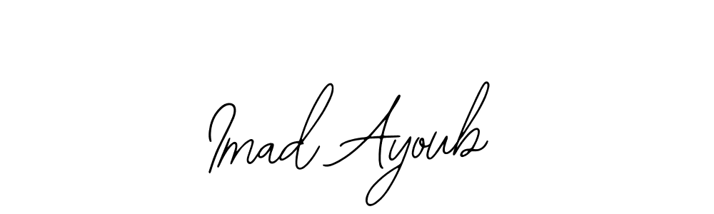 This is the best signature style for the Imad Ayoub name. Also you like these signature font (Bearetta-2O07w). Mix name signature. Imad Ayoub signature style 12 images and pictures png