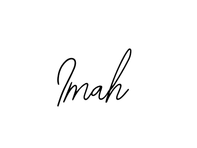 Design your own signature with our free online signature maker. With this signature software, you can create a handwritten (Bearetta-2O07w) signature for name Imah. Imah signature style 12 images and pictures png