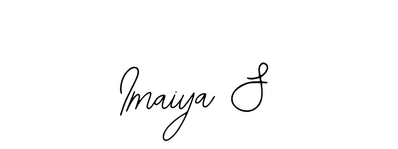 How to make Imaiya S name signature. Use Bearetta-2O07w style for creating short signs online. This is the latest handwritten sign. Imaiya S signature style 12 images and pictures png