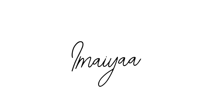 Design your own signature with our free online signature maker. With this signature software, you can create a handwritten (Bearetta-2O07w) signature for name Imaiyaa. Imaiyaa signature style 12 images and pictures png